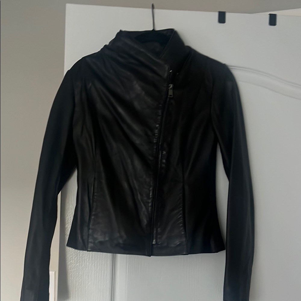 Women's Black Leather Jacket